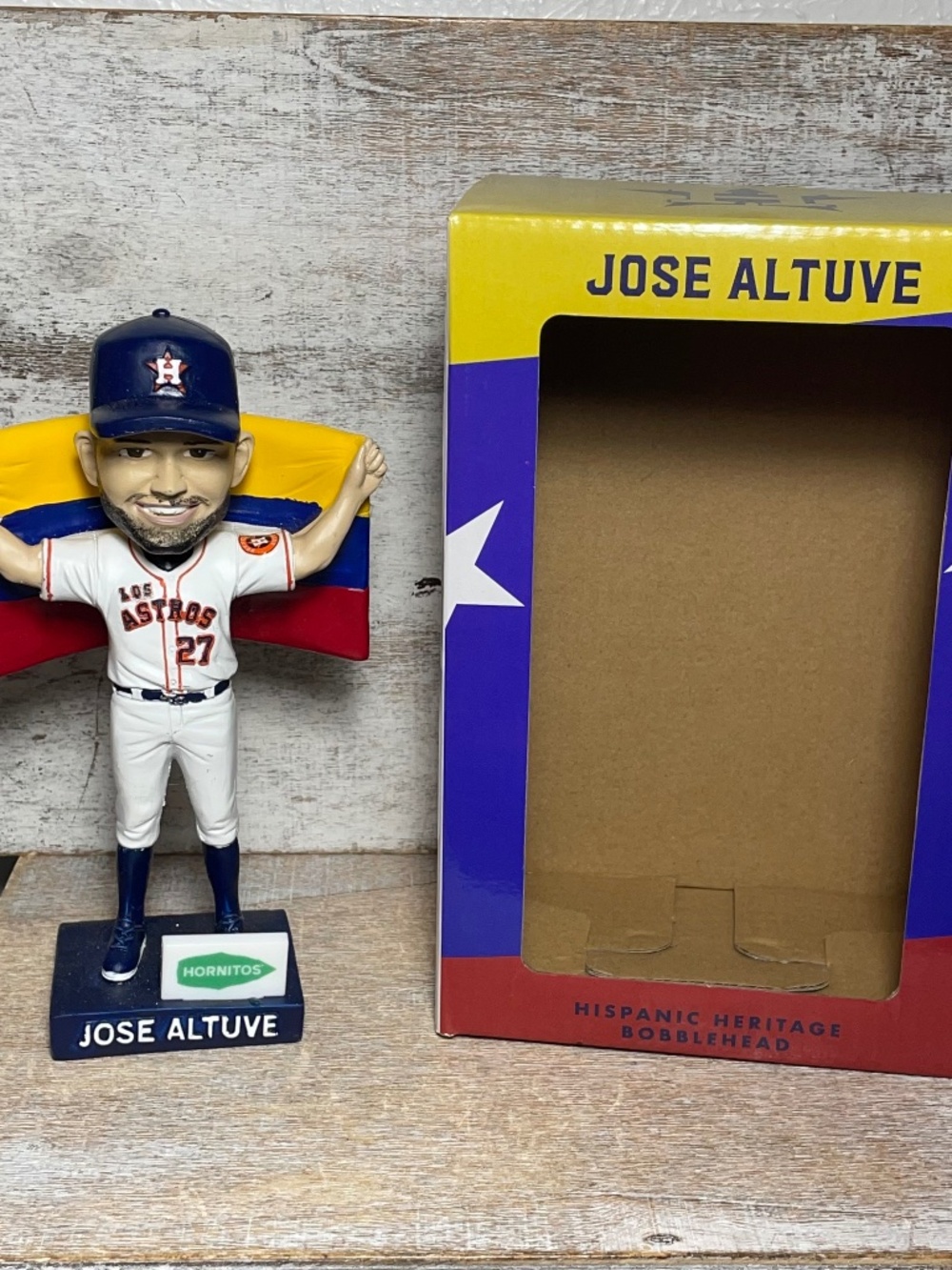 MLB Houston Astros Jose Altuve Hispanic Heritage Bobblehead SGA Brand New